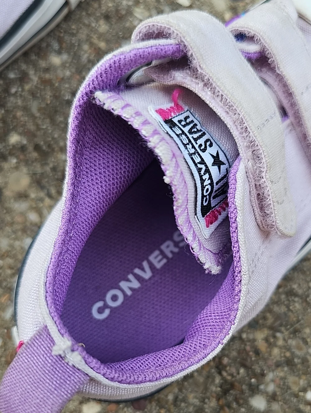 Converse Chuck Taylor All Star Lilac Purple Two Strap Sneakers Baby Toddler 7